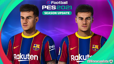 PES 2021 Faces Philippe Coutinho by Lucas