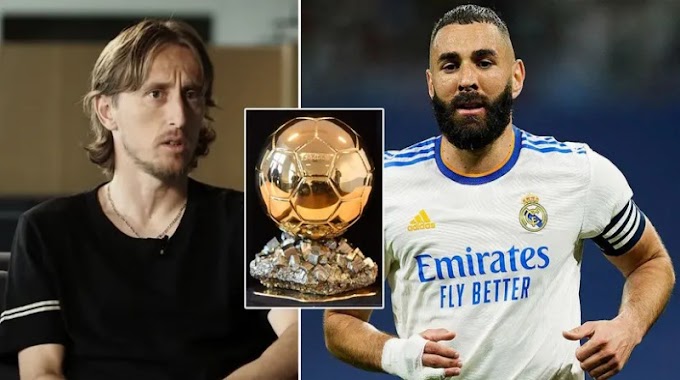 Modric Sings Benzema Praises, Says Frenchman Deserves Ballon D'or