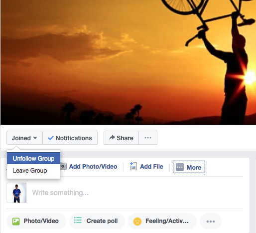 Facebook remove from group notification