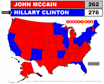 SurveyUSA: McCain vs Clinton