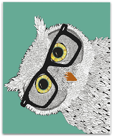 hipster owl gafa pasta búho
