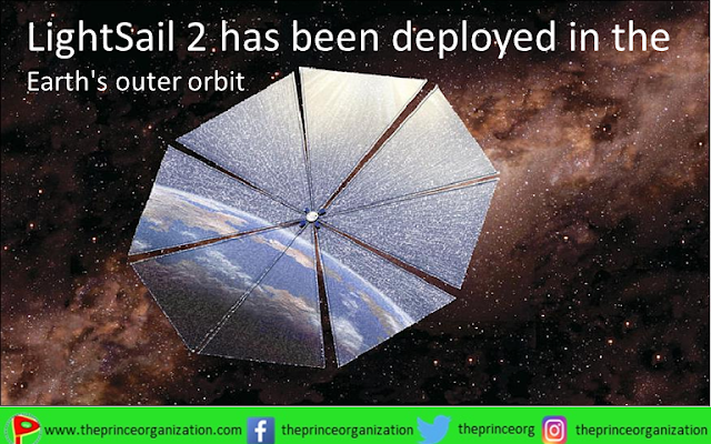 LightSail 2 has been deployed in the Earth's outer orbit
