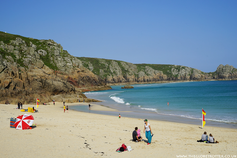 Porthcurno Beach in Cornwall