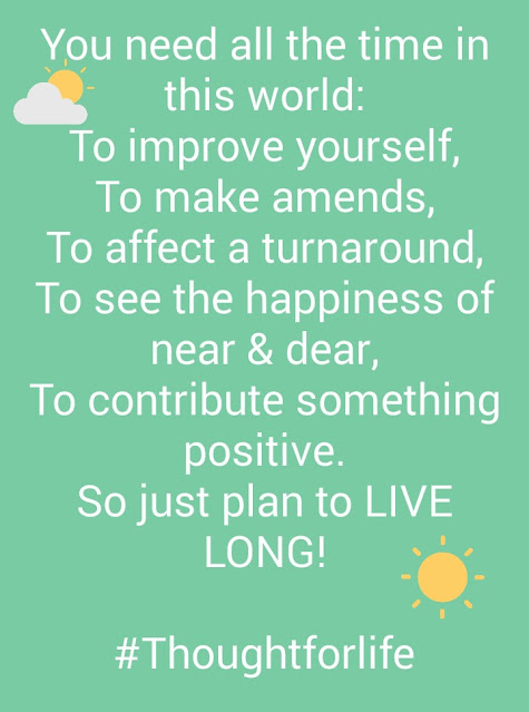 Quote about living long