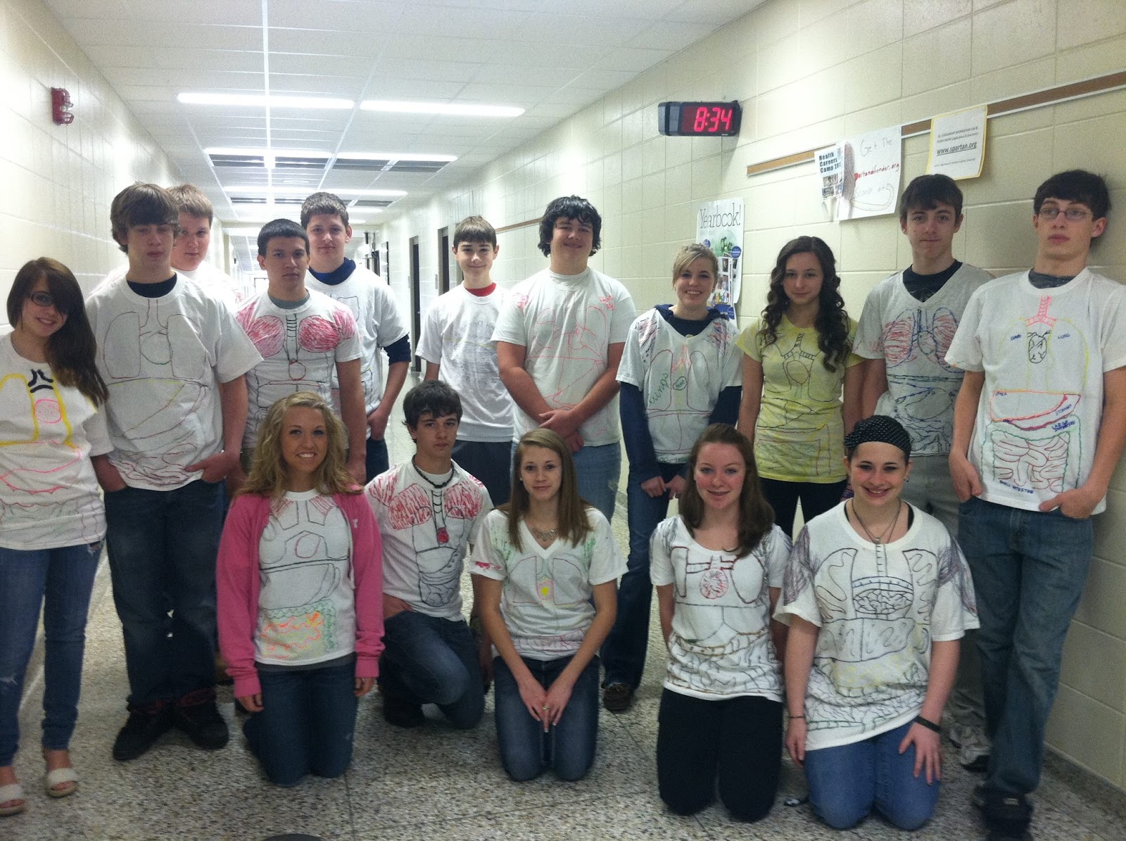 Sparta High School students design anatomy shirts | Sparta Area School ...