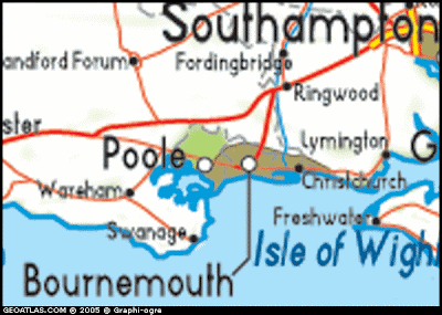 Poole Map Political Regional