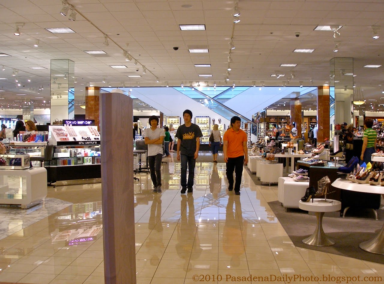 Nordstrom shoppers at the Westfield Santa Anita Mall.