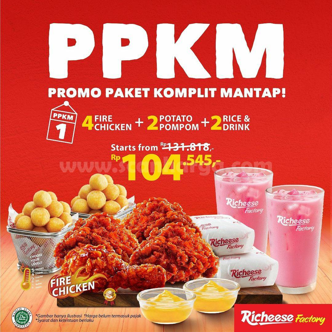 Richeese Factory PPKM (Promo Paket Komplit Mantap)