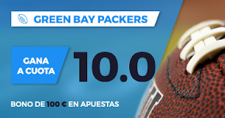 Paston Megacuota Promoción NFL: Packers vs Bears 29 septiembre