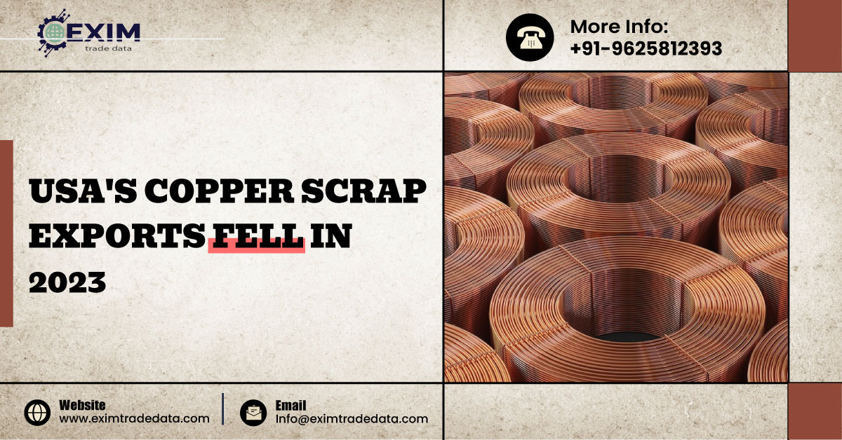 USA's copper scrap exports fell in 2023