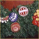 DIY - Decoração de natal pingentes bolas em crochê