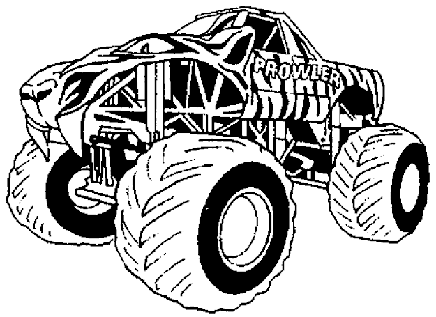 Monster Truck Coloring Pages Images