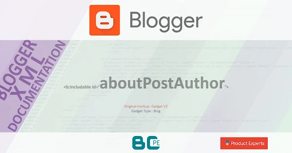 Blogger - aboutPostAuthor [Blog GV2]