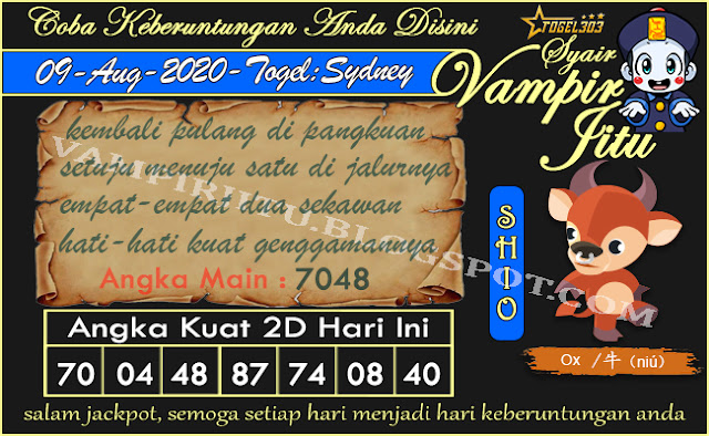  vampir jitu merupakan blog prediksi togel sydney 100% pasti akurat.