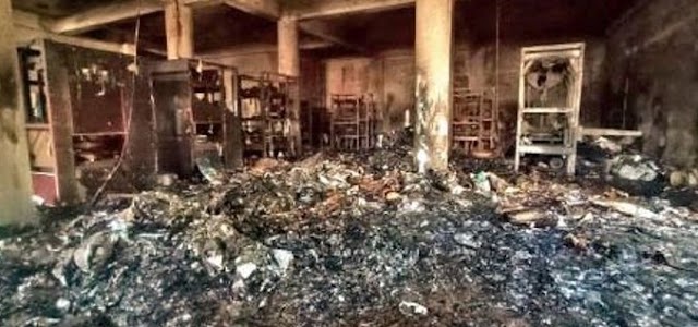 बड़ा हादसा टला:भाजपा नेता के कारखाने में आग, 40 हजार लीटर पानी से बुझाई