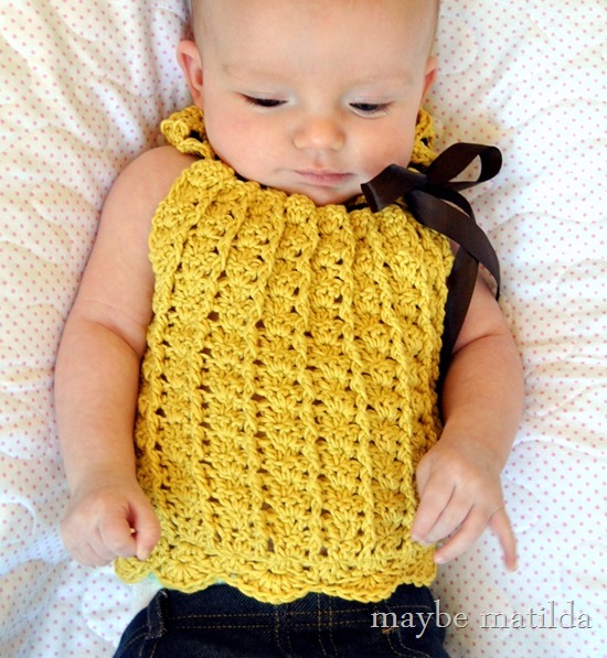 Gorgeous crochet baby top!