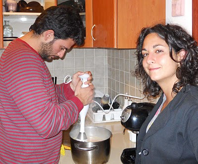 Preparazione della zuppa di batate