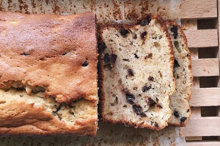 Cake à la banane et aux pépites de chocolats