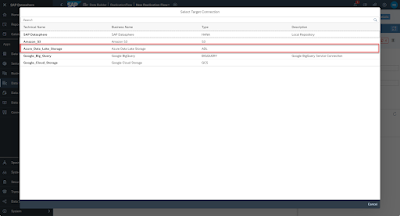 SAP Datasphere Replication Flow from S/4HANA to Azure Data Lake