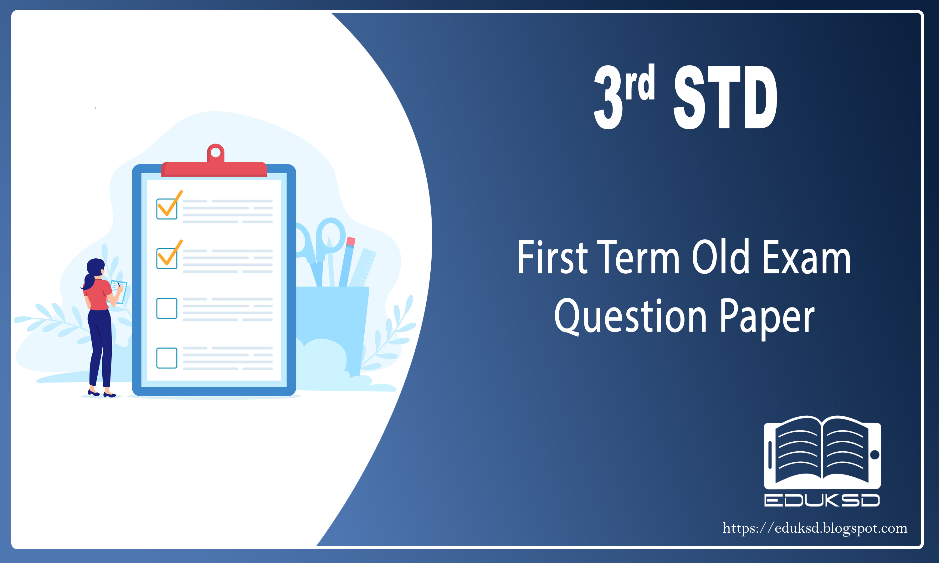 STD III First Term Onam Exam Previous Year Question Papers