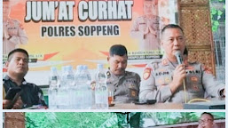 Jum'at Curhat, IWO Turunkan 17 Jurnalis, Andi Mull : Bukti Keseriusan Dukung Program Kapolres Soppeng