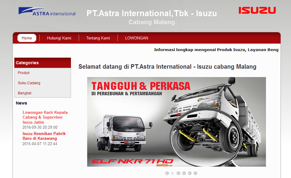 Urgent Lowongan Kerja Admin Astra Isuzu Malang Januari 