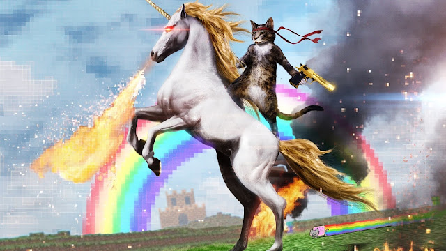 gato unicornio