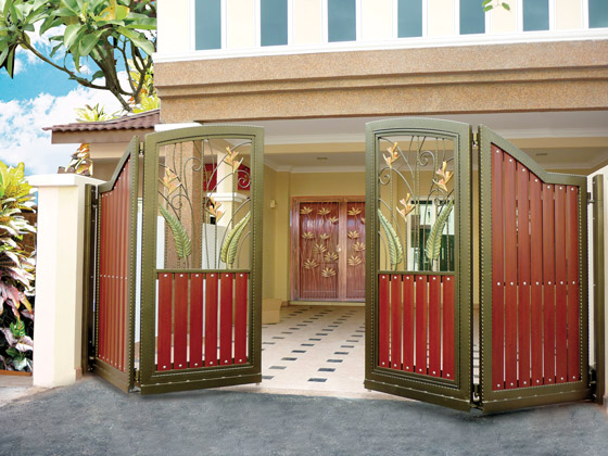 New home designs latest.: Modern homes main entrance gate designs.