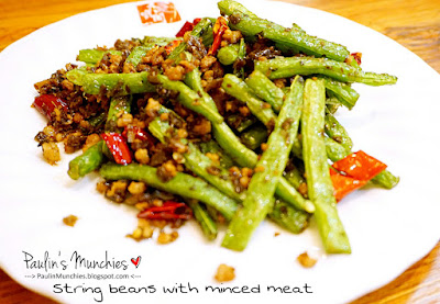 String beans with minced meat - Tianbao Szechuan Kitchen at Hillion Mall - Paulin's Munchies