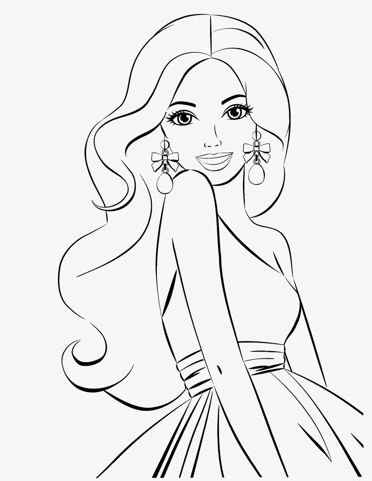 Coloring Pages Barbie Free Printable Coloring Pages