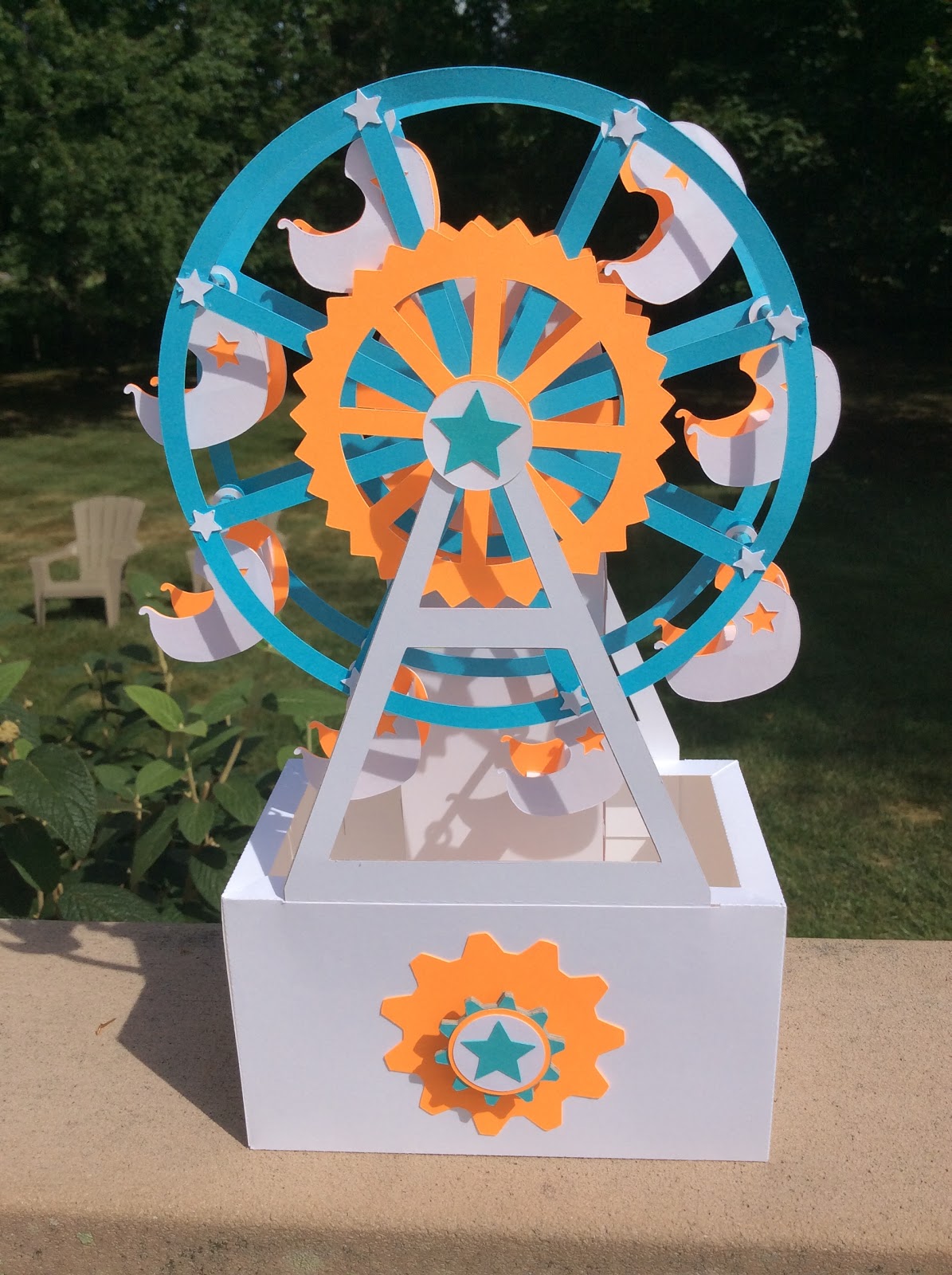 Papercrafts and other fun things: A STEM Project: Making a Ferris Wheel Spin  with a Gear and Timing Belt