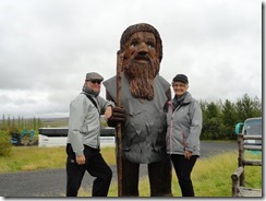 Edward and Elaine with the Troll at Geysir Fields