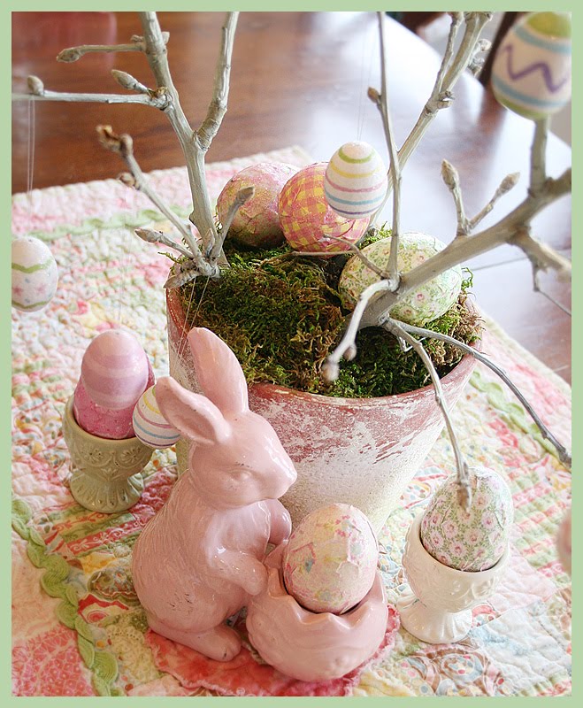 cute easter eggs designs. I made a cute easter tree.