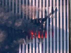 North Tower Wing-tip Impact 