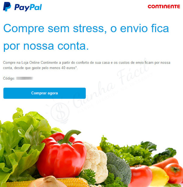 continente online sonae paypal compras dinheiro carrinho