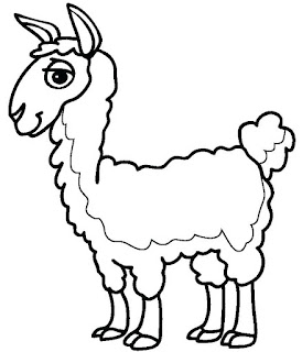 Llama Coloring Sheet Images Ideas