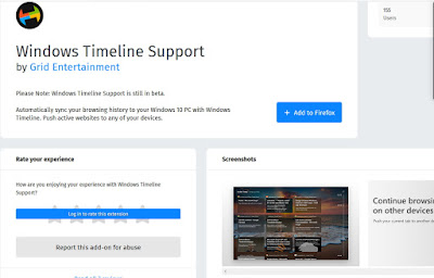 Windows Timeline on Browser