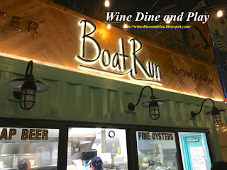 The boat run is one of ten restaurants at Sparkman's Wharf in Tampa, Florida