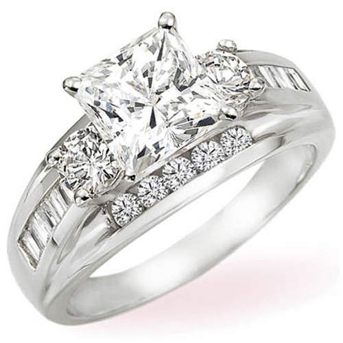 Diamond wedding ring sets are made up of a pair of diamondstudded rings