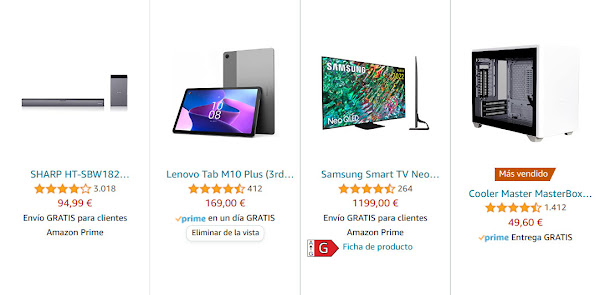 ofertas-16-06-23-amazon-en-tres-tvs-dos-moviles-un-pc-un-tablet-dos-teclados-una-caja-una-barra-sonido