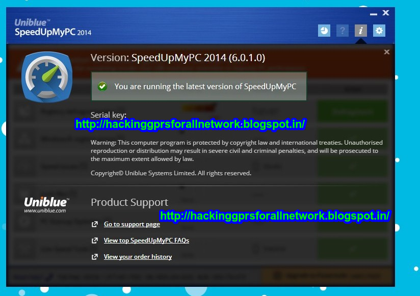 hackinggprsforallnetwork: Uniblue SpeedUpMyPC 2014 6.0.1.0 ... - 824 x 581 png 348kB