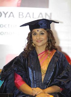 vidya balan honoured with doctor of arts honoris causa degree