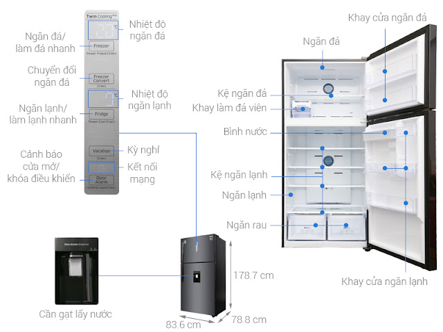 Tủ lạnh Samsung Inverter 586 lít RT58K7100BS/SV