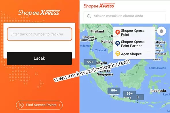 tracking shopee express hemat dan standard