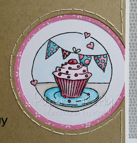 Sweet and simple card with cupcake and bunting (image from LOTV)