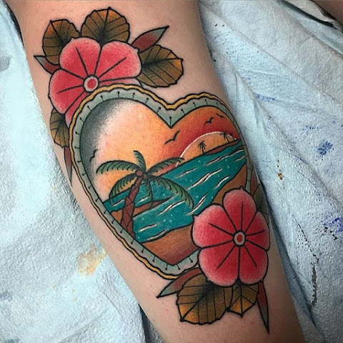 Summery Beach Tattoos For Your Own Tropic Thunder