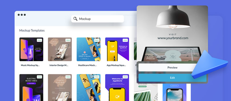 Visme mockup templates