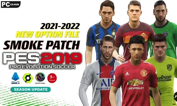 PES 2019 NEW OPTION FILE 2021-2022 SMOKE PATCH UPDATE