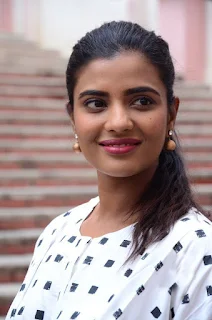 Actress Aishwarya Rajesh Stills At Kousalya Krishnamurthy Movie Pre Release Press Meet