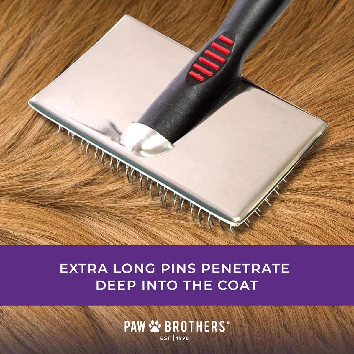Extra Long Pin Flat Slicker Brush